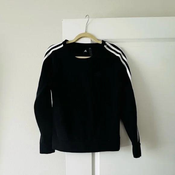 Adidas Women's Black Crew Neck Sweater - Picture 2 of 8